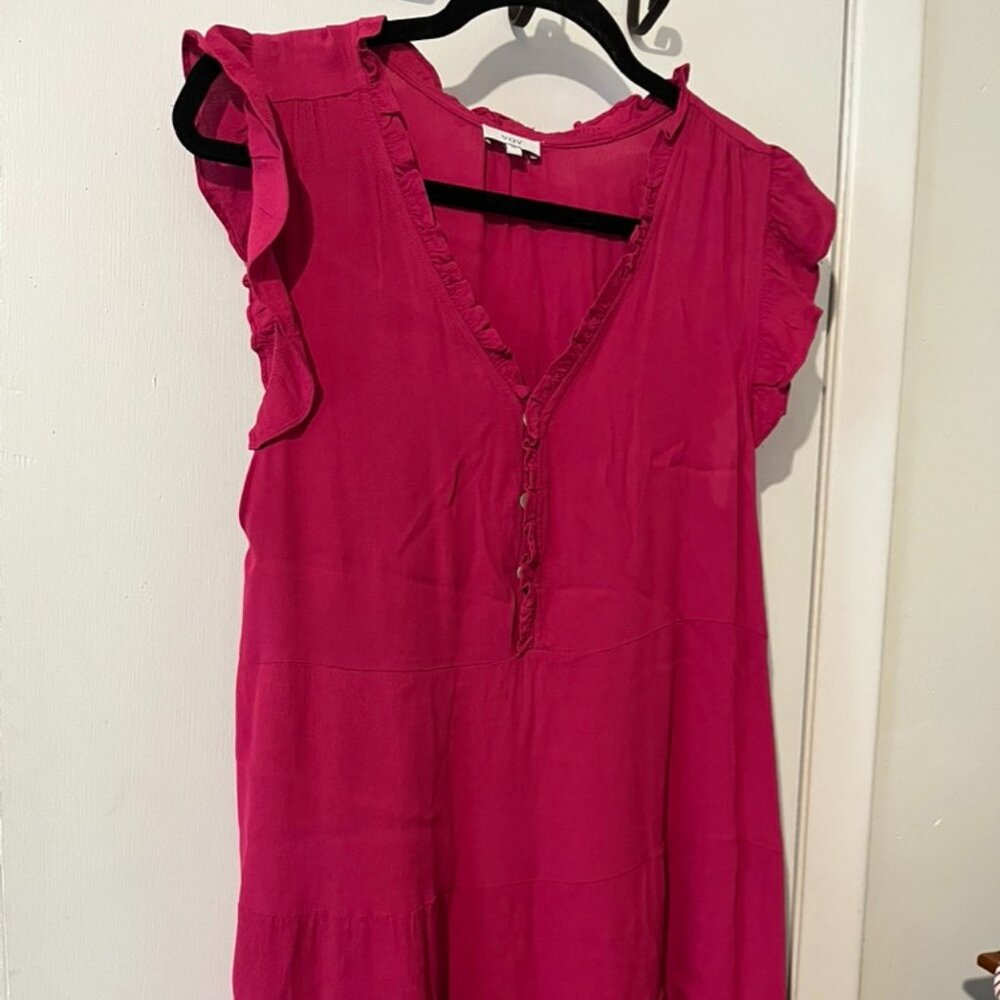 VOY FUSCIA PINK SLEEVELESS DRESS SZ M